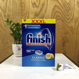 Viên rửa bát Finish Classic Hương Chanh 100v