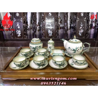 Ấm trà sứ chuẩn Bát Tràng