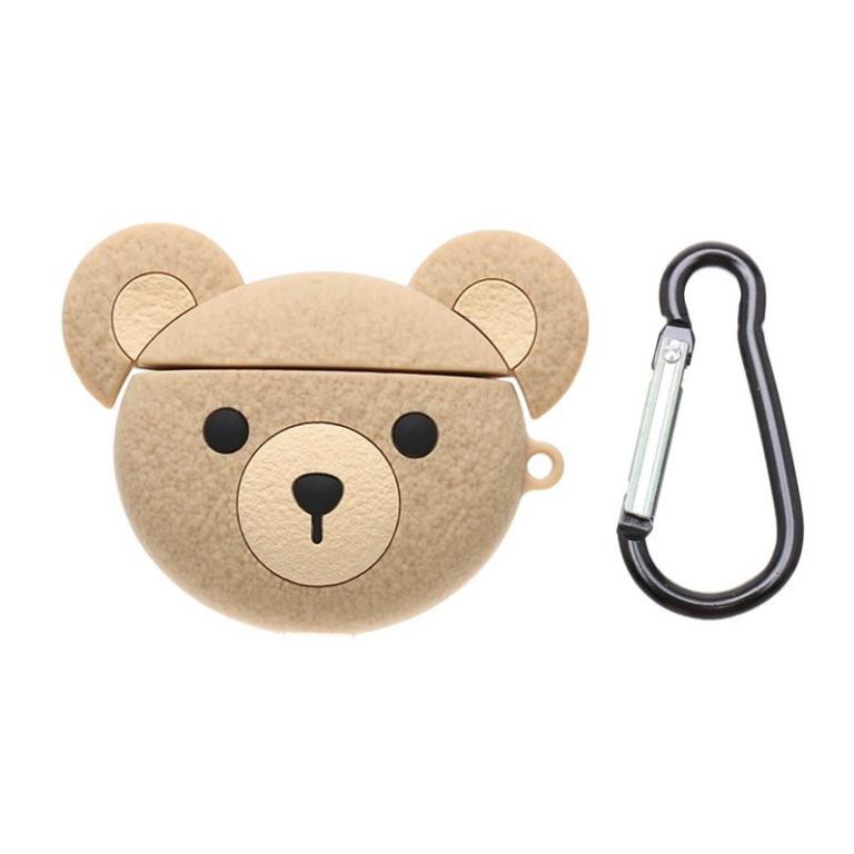 ☘️Tặng kèm dây đeo☘️Case Airpod 1 2 ...Vỏ bao bọc bear biscuits đựng tai nghe không dây Gấu bánh quy airpods silicon