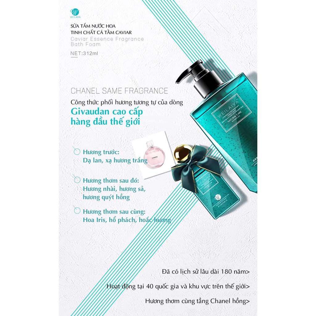 SỮA TẮM TRỨNG CÁ WEILAIYA SÁNG MỊN CĂNG BÓNG | BigBuy360 - bigbuy360.vn