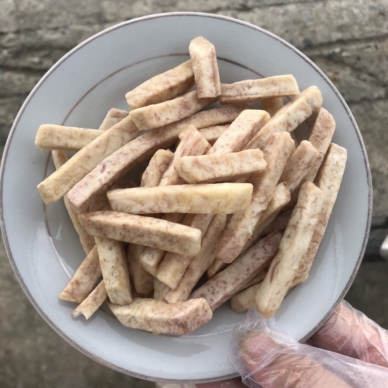 Khoai Môn Cọng Sấy Giòn Không Đường  Lon Pet 280gr  Giảm 10-50%