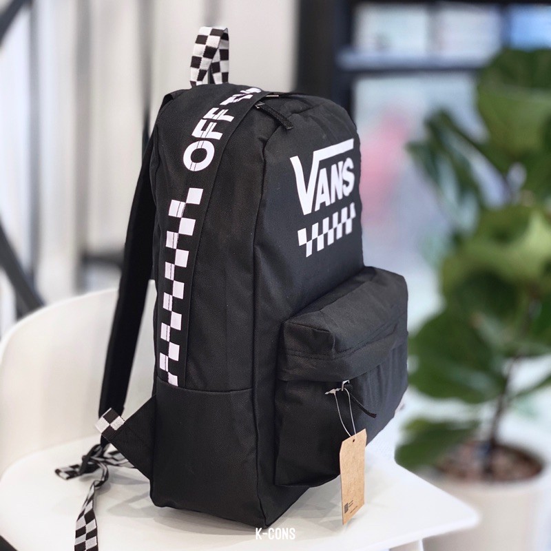 [FLASHSALE] Vans Sporty Realm Backpack | Balo Đen Mỏng Nhẹ Chính Hãng