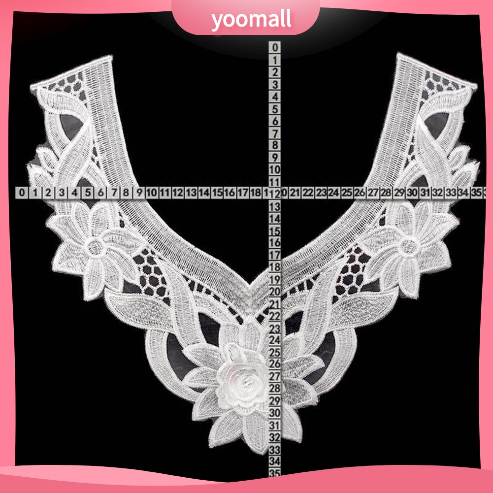 Viền Cổ Áo Bằng Ren Thiết Kế Rỗng Dùng Trang Trí Quần Áo DIY