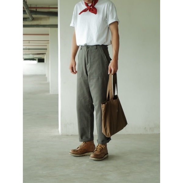 Túi Tote vải Kaki - Olderister