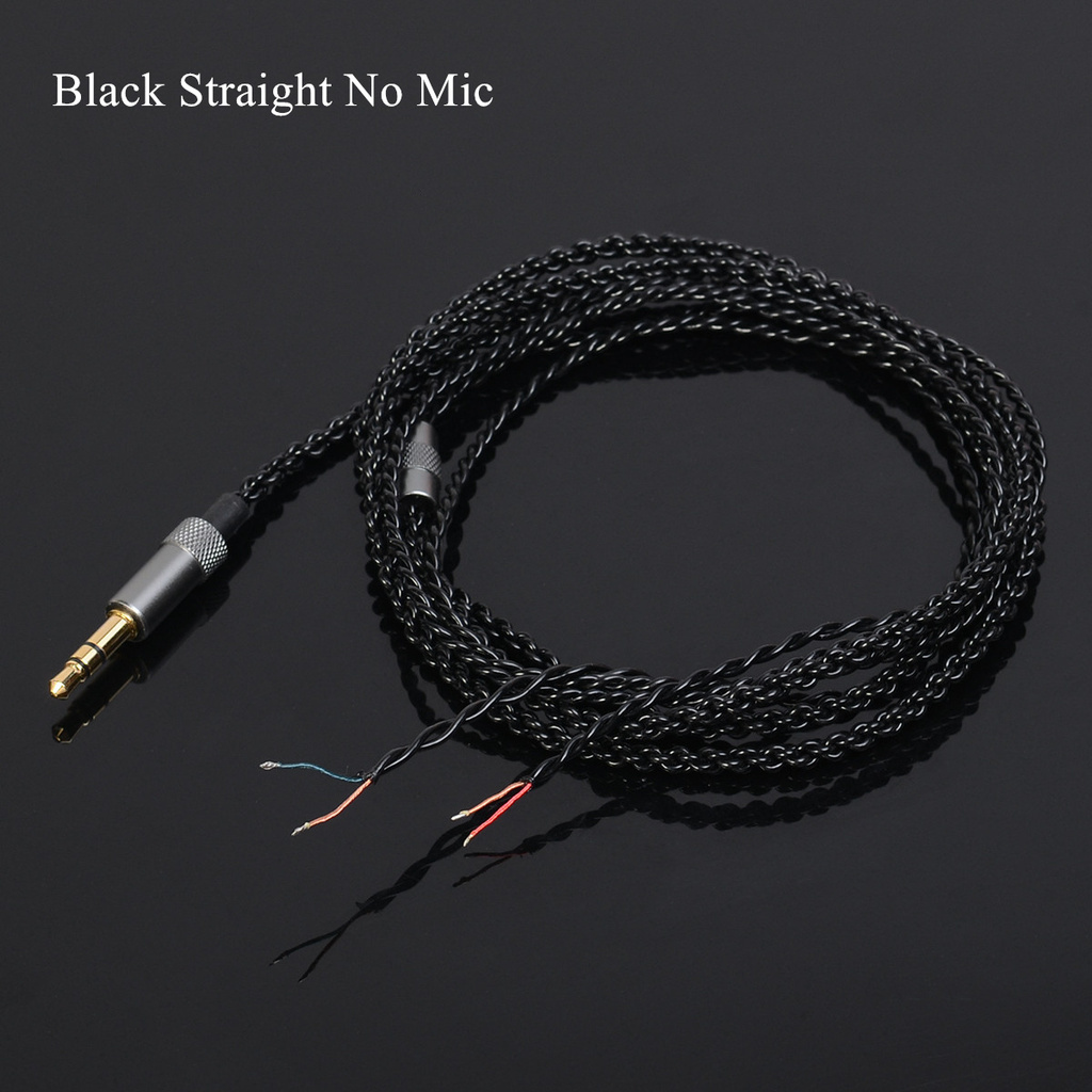 Dây Cáp Sửa Chữa Tai Nghe 4 Dây Bện Lc Ofc Đầu Cắm 3.5mm