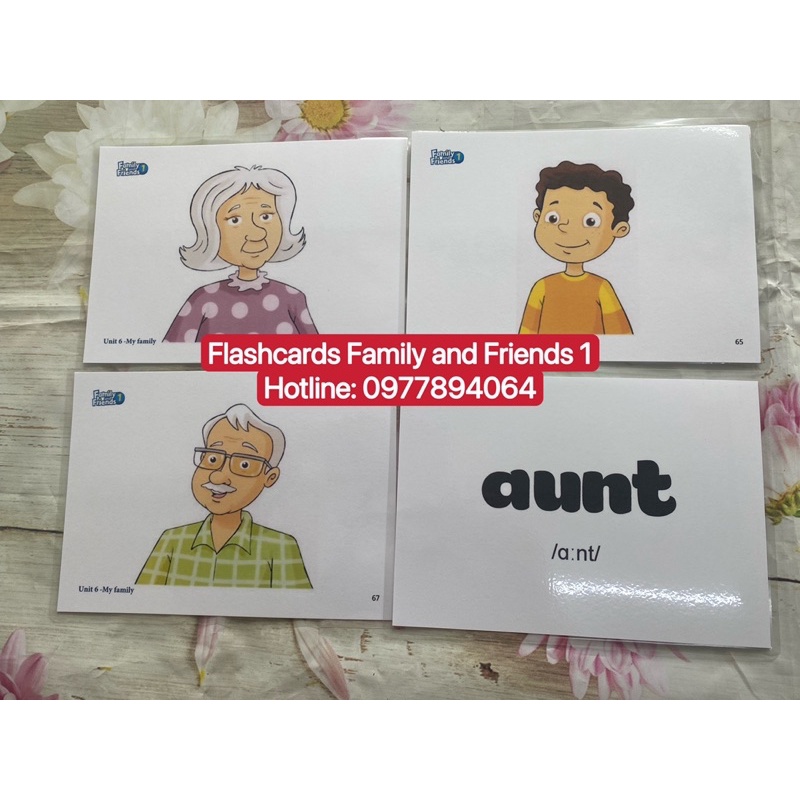 Flashcards Family and Friends 1 phiên bản 1st