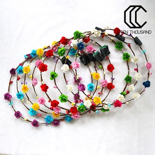 [HOT]✧Vòng Hoa Đội Đầu Có Đèn LED