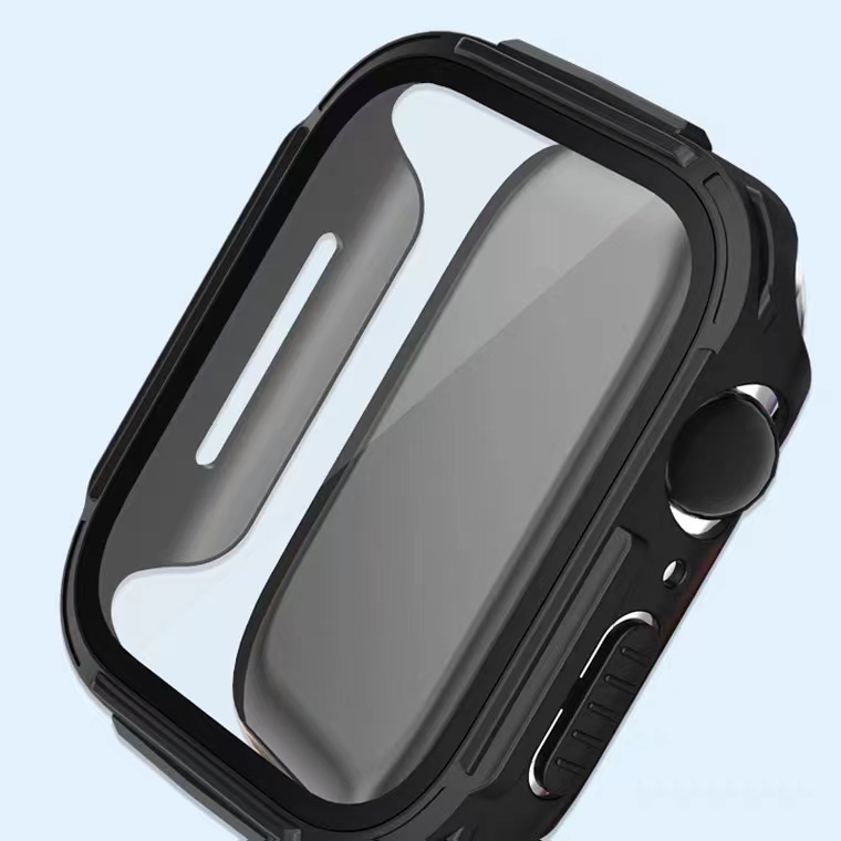 Ốp Bảo Vệ Màn Hình Đồng Hồ Bằng Hợp Kim Nhôm Cho Apple Watch Series 7 6 SE 5 4 3