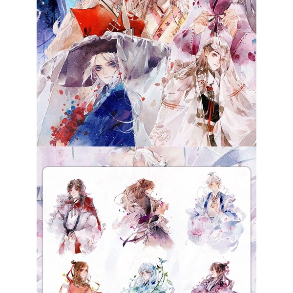 Hình Dán Chu kỳ 35cm Washi Mỹ Nam Phong Hoa