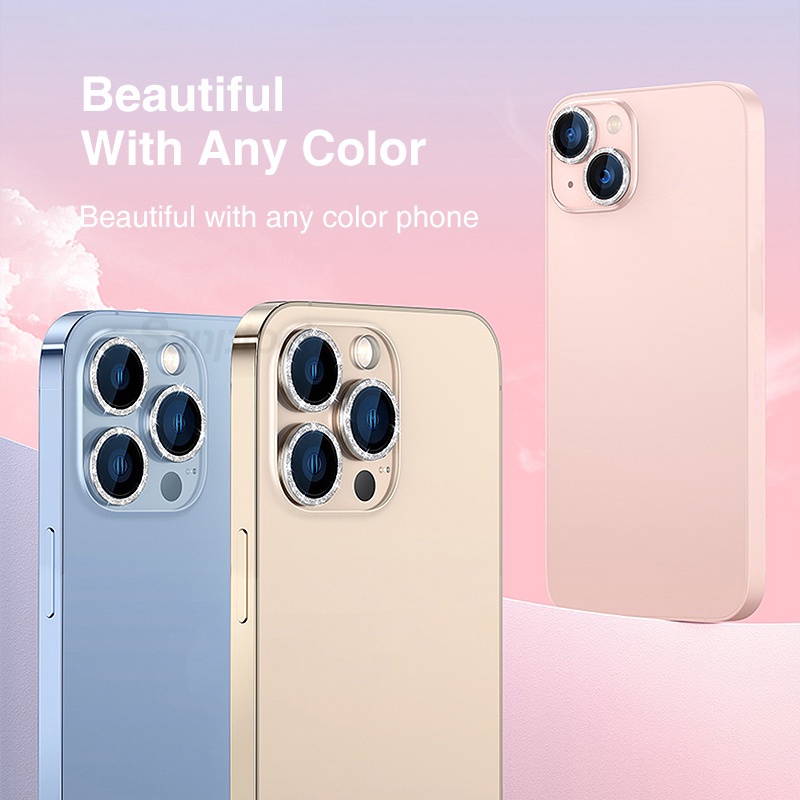 Ốp Điện Thoại Kim Tuyến Bảo Vệ Ống Kính Máy Ảnh Cho i-P Phone11 / 11Pro / 11Pro Max / 12 / 12Mini / 12Pro / 12Pro Max