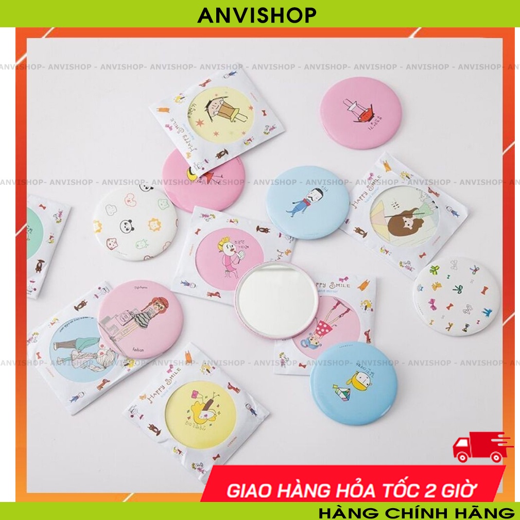 Gương mini dễ thương Hàn Quốc Anvishop 1 chiếc