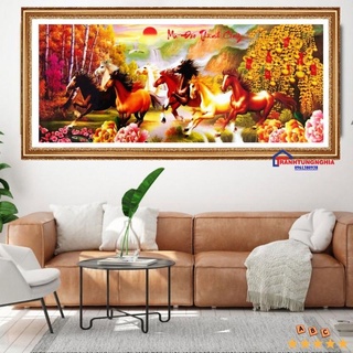 Tranh đính đá abc mã đáo thành công 1m20 x 60cm