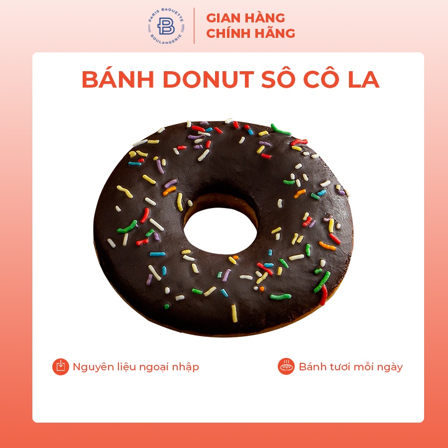 Bánh Donut Sô Cô La Paris Baguette - Donut