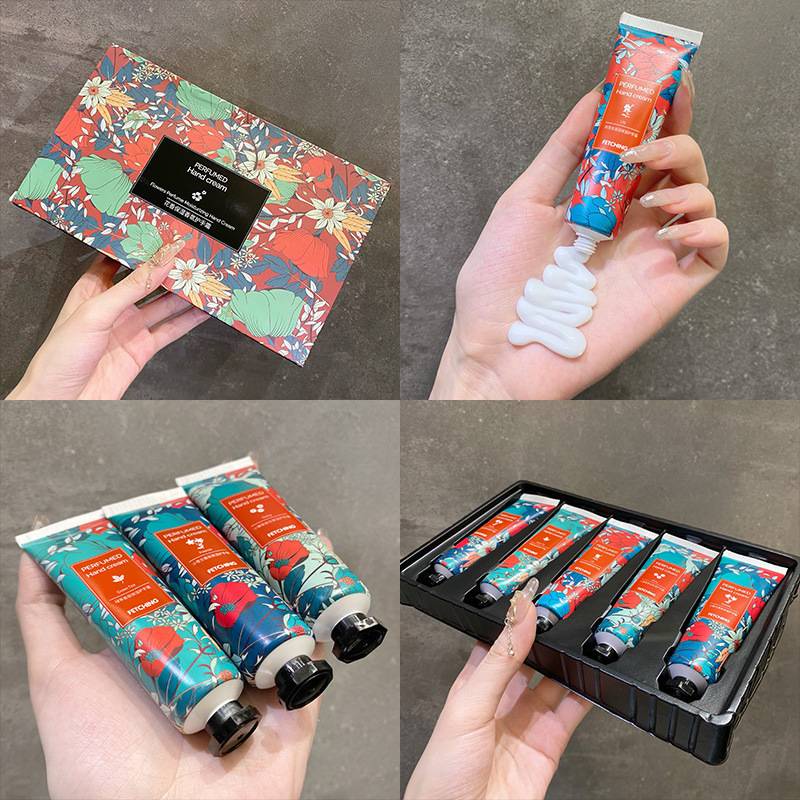 [Hàng mới về] Set 5 kem dưỡng da tay chiết xuất thực vật dưỡng ẩm chống nứt nẻ