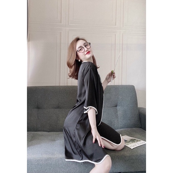 [HÀNG CAO CẤP] Đầm ngủ lụa satin cao cấp ,váy ngủ satin SEXSY