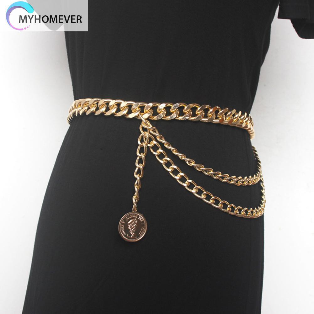 Dây Xích Kim Loại Nhiều Tầng Đeo Thắt Lưng