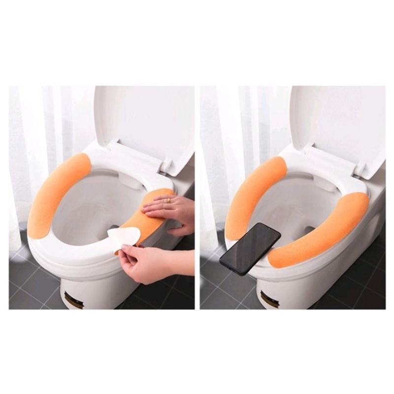 Bộ 2 miếng lót bồn cầu mùa đông chống lạnh mùa đông