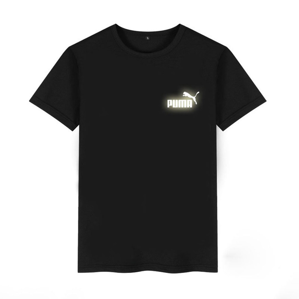 ÁO Thun Phản Quang logo BuMa nhỏ Cotton 75%, Form Rộng Unisex,Nam Nữ Đẹp Ken T-Shirt.