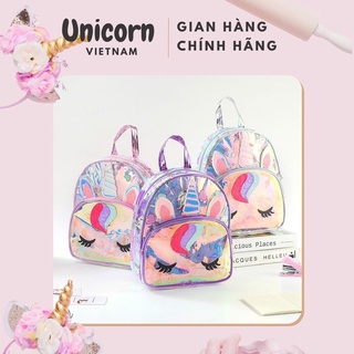 Balo túi nữ đi học cho bé gái giá rẻ da bóng kỳ lân Unicorn Vietnam