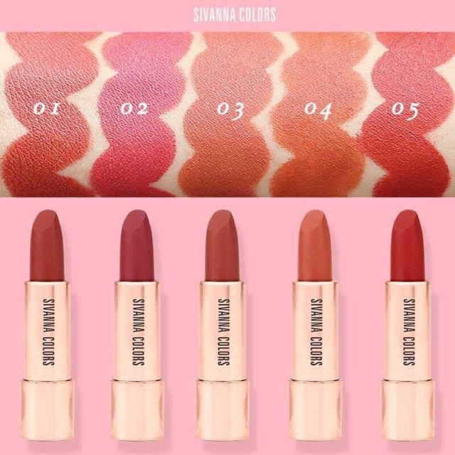 💋💋Son SIVANA COLOR DIAMOND VELVET MATTE LIPSTICK 💄💄 Thiết kế sang chảnh hàng xách tay chuẩn Thái Lan