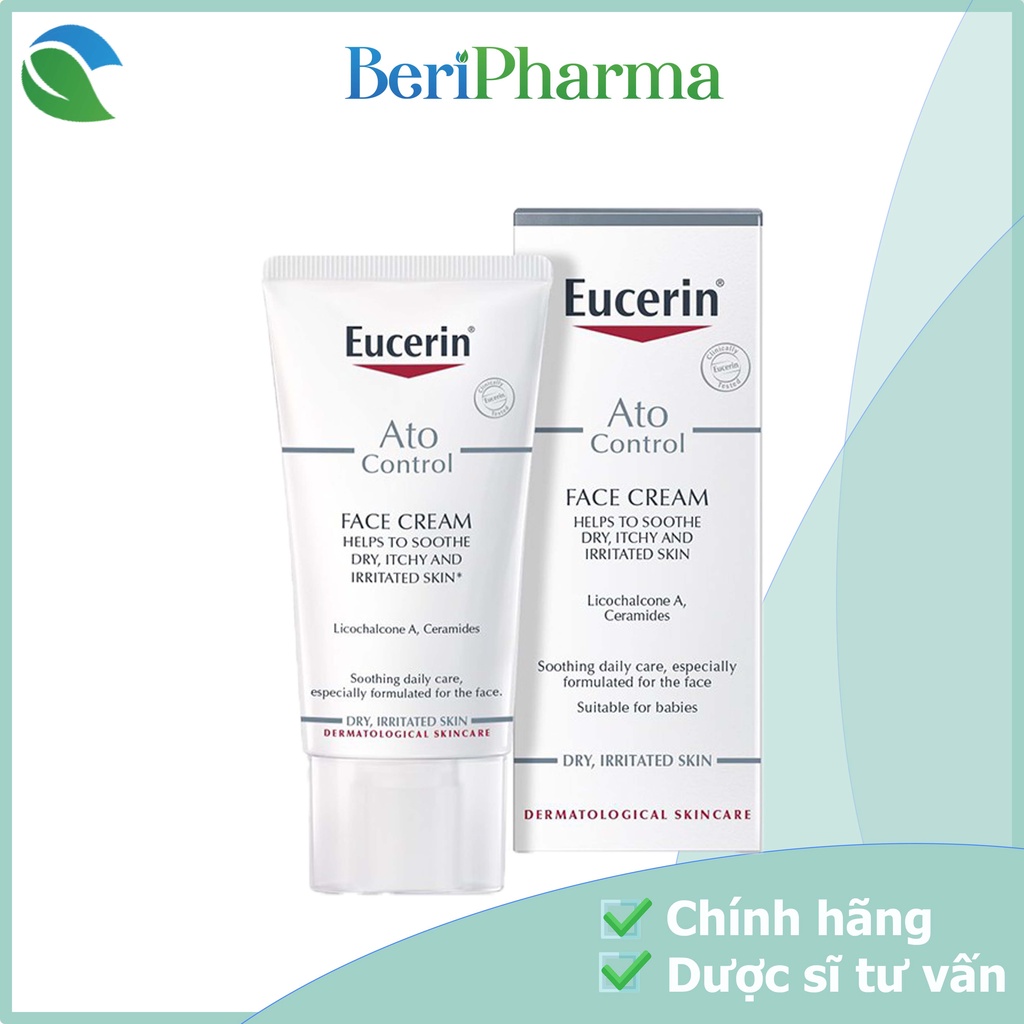 Kem Dưỡng Cho Da Khô và Da Bị Kích Ứng Eucerin Ato Control Soothing Face Cream 50ml
