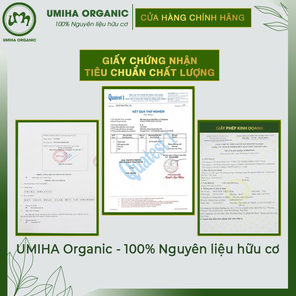 Than Hoạt Tính Trắng Răng Hữu Cơ 135gr UMIHA Nguyên Chất, Giúp Làm Trắng Răng Sạch Mảng Bám Và Ố Vàng