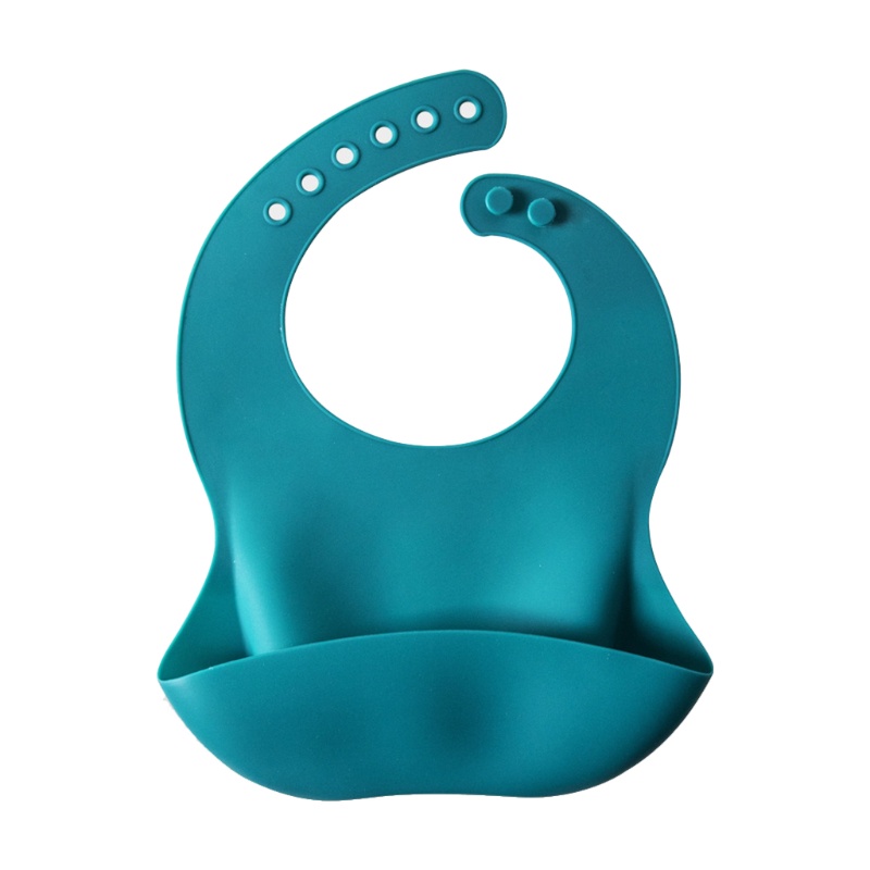 Yếm Ăn Silicone Cấp Thực Phẩm Chống Nước Có Thể Điều Chỉnh Cho Bé Sơ Sinh