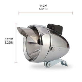 Đèn pha LED gắn trước xe đạp cổ điển