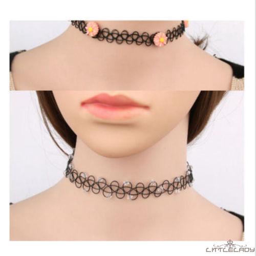 12 Choker bằng nhựa có thể kéo giãn tiện lợi