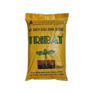 Đất sạch tribat giàu dinh dưỡng trồng rau, cây cảnh, địa lan 20dm3 hàng nhập khẩu và phân phối chính hãng.