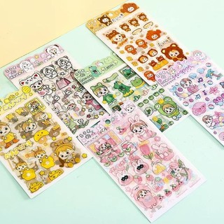 Combo 4 Miếng Dán Trang Trí Sticker Trang Trí Sticker Dán Giấy Đồ Dùng   Phong Cách Hàn Quốc Dễ Thương