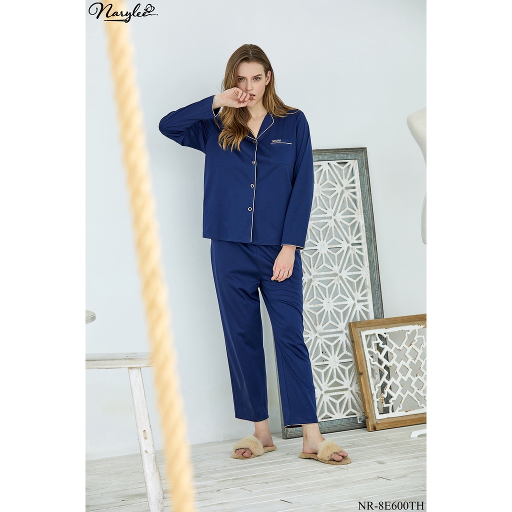 Bộ Đồ Ngủ Mặc Nhà Pyjama Dài Tay Thu Đông 2021 NR-8E600