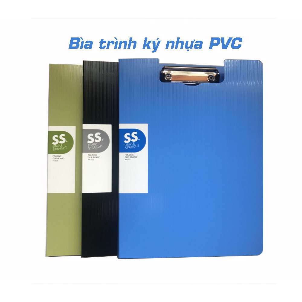 Bìa trình ký 1 kẹp sắt Stacom nhựa PVC D306A