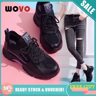 WOVO Thể thao thông thường chạy thể dục nữ giày khiêu vũ giày thoáng khí