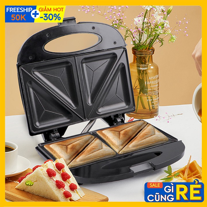 Máy kẹp sandwich HAEGER, nướng bánh mỳ tam giác Chính hãng