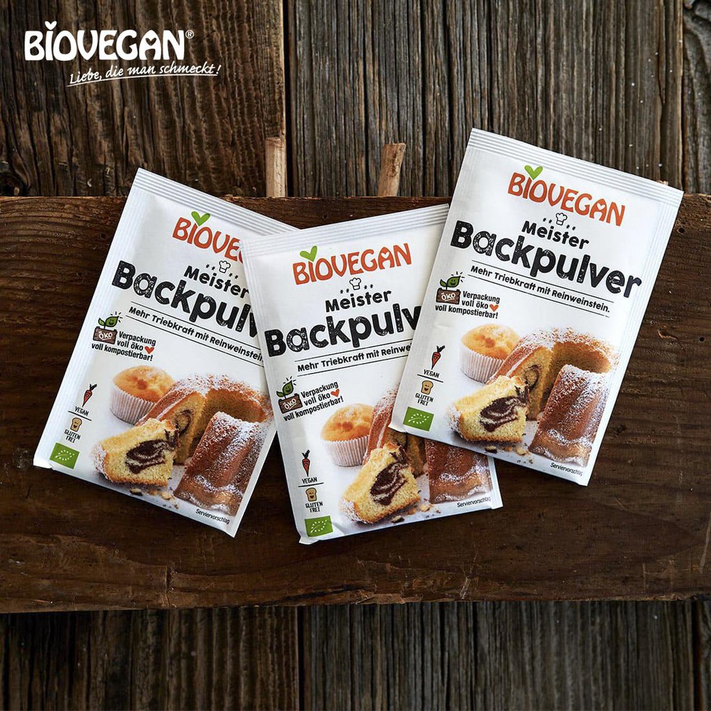 Bột nở hữu cơ BioVegan Đức 17g