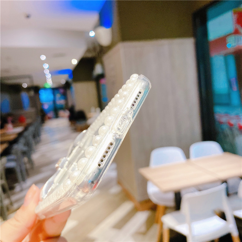 Ốp Lưng Chống Sốc Trong Suốt Đính Nơ Ngọc Trai Cho Iphone 11 Pro Max Xr Xs Max 7plus 8plus 6 Plus Se 2020 | BigBuy360 - bigbuy360.vn