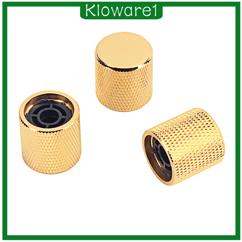 [KLOWARE1]Metal Volume Tone Dome Tone Guitar Speed Control Knobs for Guitar Jazz Bass