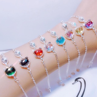 Lắc tay hồ ly trang sức bạc