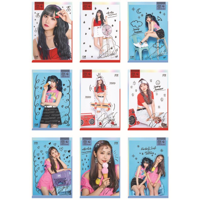 Lomo card ảnh nhóm GFRIEND SUNNY SUMMER concept photo full 41 ảnh Có chữ ký