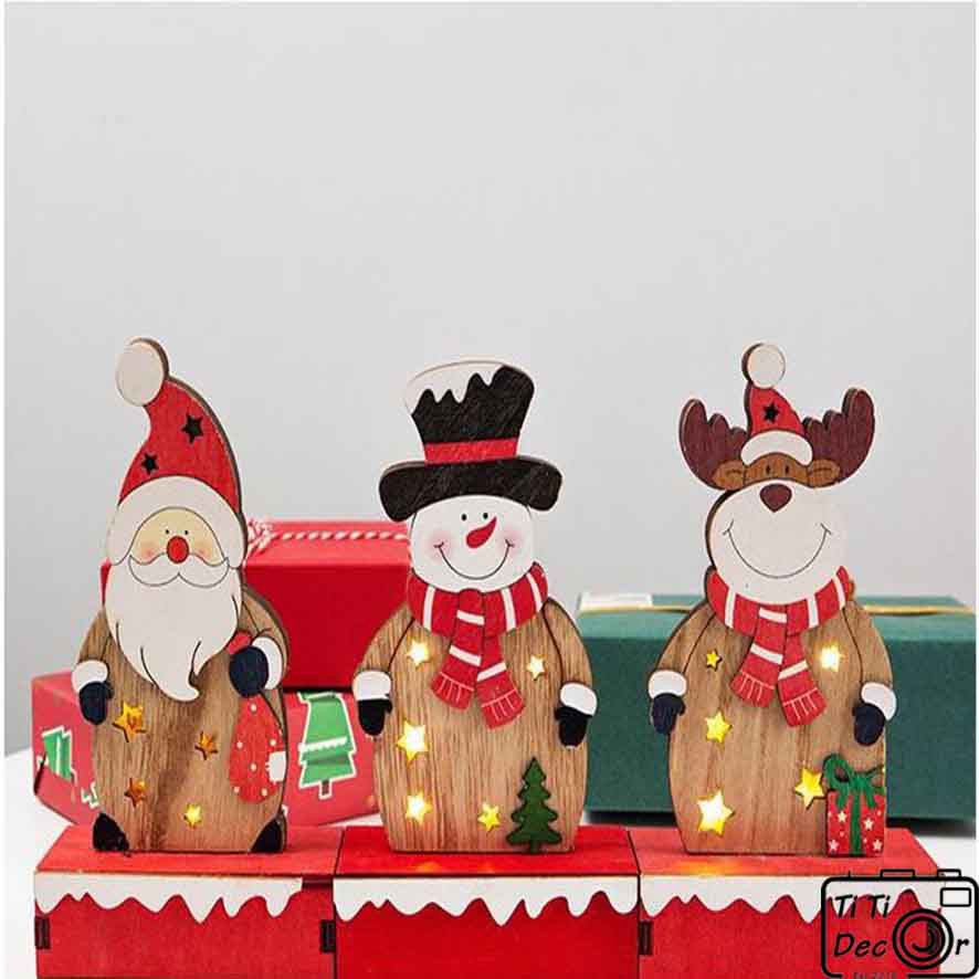 Mô hình ông già noel trang trí nhà cửa, đạo cụ chụp ảnh phông nền chụp ảnh - TiTi Decor