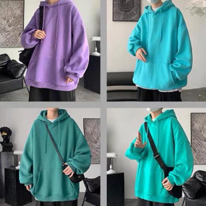 Áo Hoodie BASIC / Áo Hoodie Trơn chất nỉ bông mịn cực đep form Rộng Unisex .Nhiều màu siêu xinh ( Ảnh + Clip thật 100%) | BigBuy360 - bigbuy360.vn
