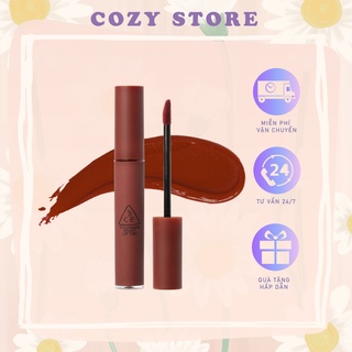 Son kem siêu lì 3CE Velvet Lip Tint Taupe Đỏ Nâu Cozy Store SP000084