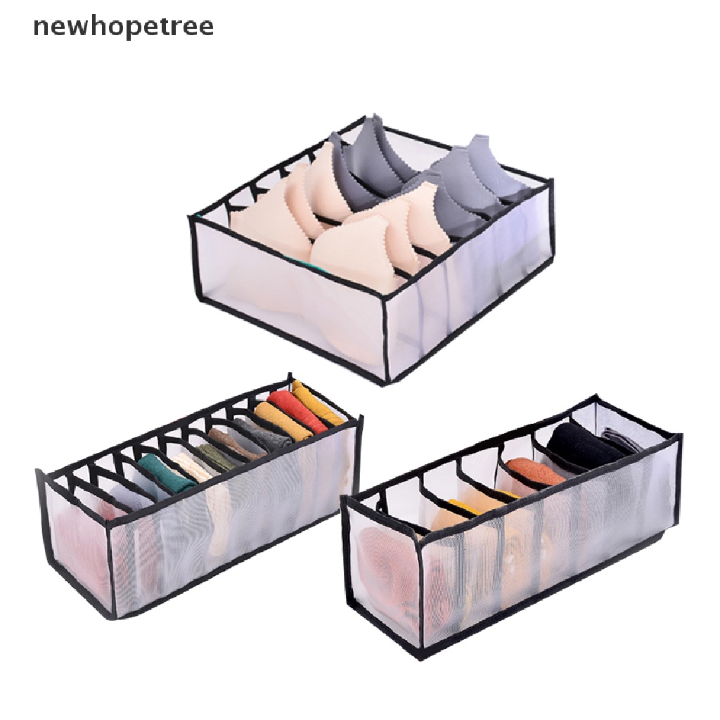 newhopetree Underwear Bra Organizer Storage Box Drawer Closet Organizers Divider Boxes OIK