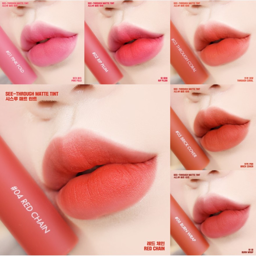 Son Kem Lì Siêu Mịn Romand See Through Matte Tint