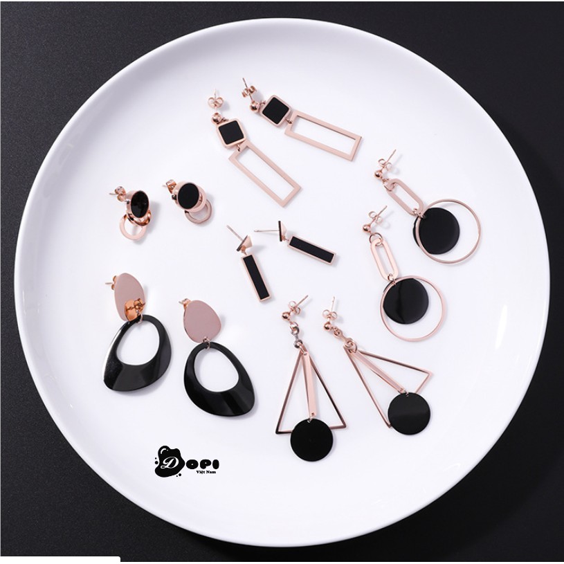 Bông tai hình học cá tính