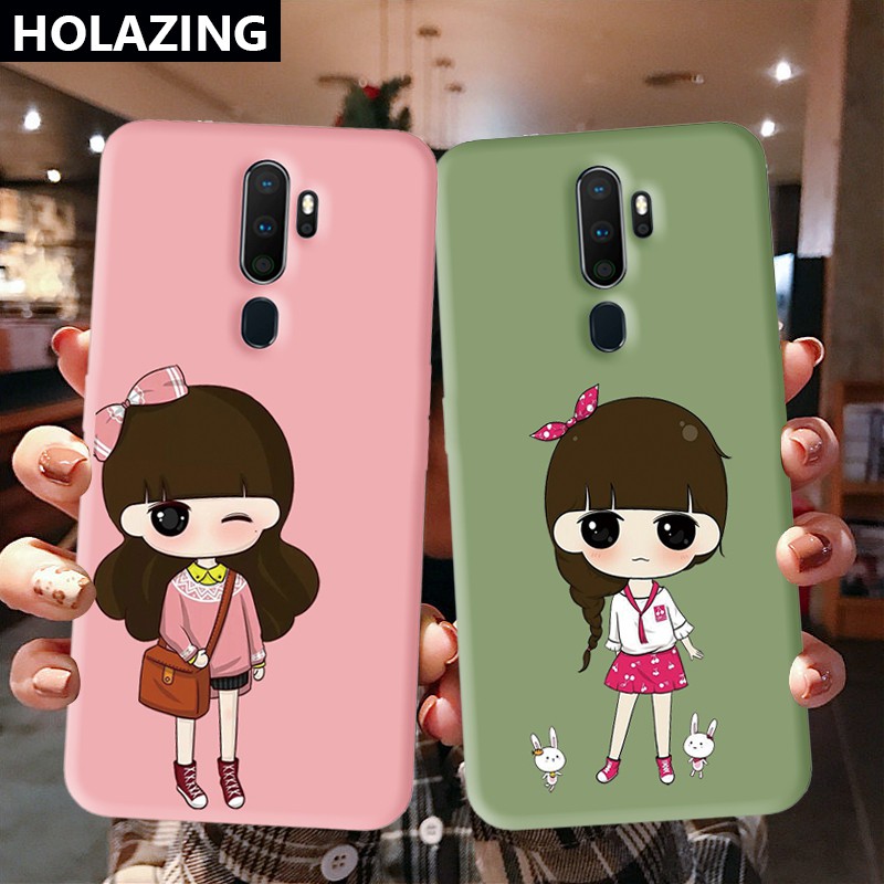 OPPO A15 A32 A33 A9 2020 A5 A3S AX7 AX5S A7 OPPO A53 A31 A91 A12 F11 Pro F9 Candy Color Phone Cases vỏ điện thoại Cartoon Xiaomi Soft Silicone Cover