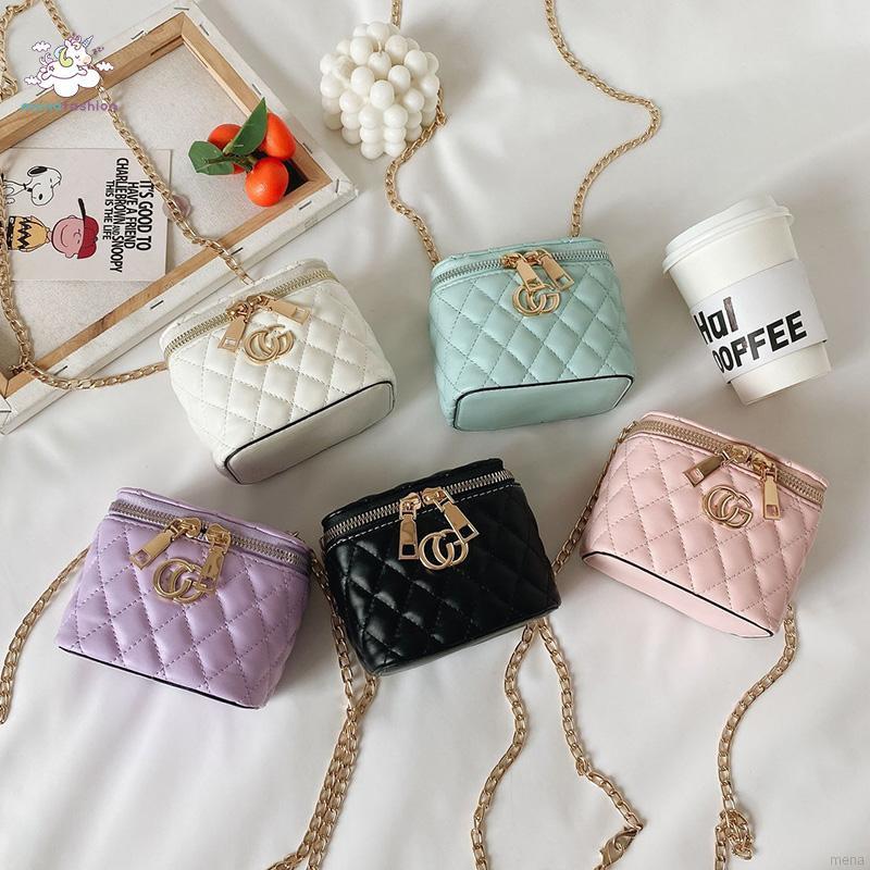 Túi xô hoạ tiết thêu phong cách Hàn Quốc cho bé gái