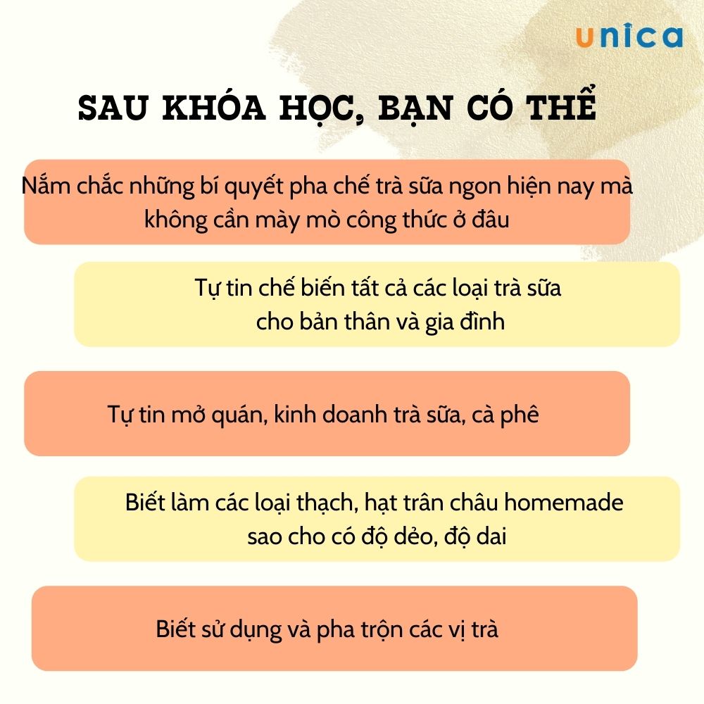 Toàn quốc  Khóa học Pha chế trà trái cây, trà sữa đạp tan nắng hè , GV Phan Thị Thanh Thư