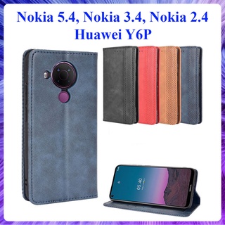 [Bao Xịn] Bao da dạng ví Nokia 5.4, Nokia 3.4, Nokia 2.4, Huawei Y6P có nắp gập, ngăn đựng thẻ ATM tiền tiện lợi cao cấp